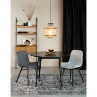 Farsund eettafel 100 cm zwart