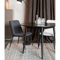 Farsund eettafel 100 cm zwart