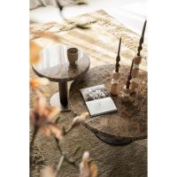 Eleonora Luigi bijzettafel ø45 cm - bruin