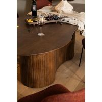 Organische eettafel Jordy - mangohout - 200x110 cm