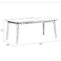 Elias eettafel mangohout van het woonmerk Livingfurn