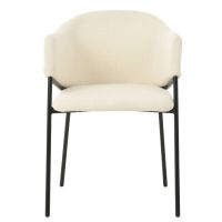 DS4U Elza eetkamerstoel boucle wit