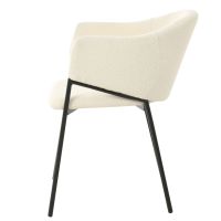 DS4U Elza eetkamerstoel boucle wit