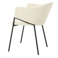 DS4U Elza eetkamerstoel boucle wit
