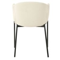 DS4U Elza eetkamerstoel boucle wit