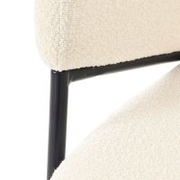 DS4U Elza eetkamerstoel boucle wit