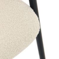 DS4U Elza eetkamerstoel boucle wit