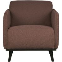 Woood Fauteuil Statement Met Arm Bouclé