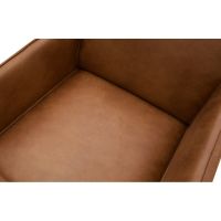 Woood Fauteuil Statement Met Arm Eco Leer Cognac