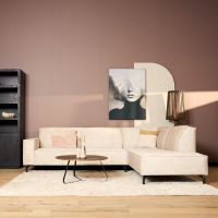 MySofa Floris 2,5 zits + Divan rechts - beige velvet