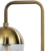 Woood Tafellamp Globular Metaal Antique Brass