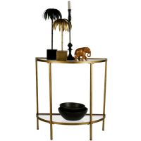 Woood Sidetable Goddess Antique Brass