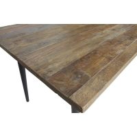 Eettafel Guild Naturel Met Zwart Onderstel