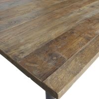 Eettafel Guild Naturel Met Zwart Onderstel