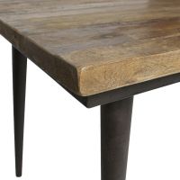 Eettafel Guild Naturel Met Zwart Onderstel