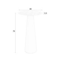 Puur Gwen bijzettafel 70 cm - beige