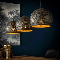 Fraaai Hades hanglamp zwart/bruin 3L