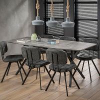 Hemlock eettafel beton 190 cm  - OUTLET B