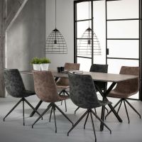 Hemlock eettafel beton 190 cm  - OUTLET B