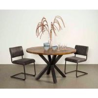 Basto eettafel - ø130 cm - bruin