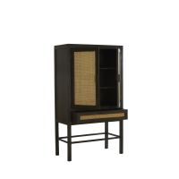 Light & Living Nipos kast met lade 90x45x160 cm - mangohout donkerbruin