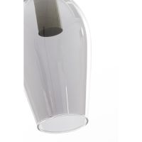 Lukaro tafellamp 35x20x51,5 cm - glas smoke+mat zwart