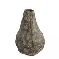 Marzoku vaas deco 29x27x41,5 cm - donkerbruin-crème