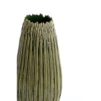 Light & Living Kopra vaas deco Ø18x36,5 cm - keramiek donkergroen
