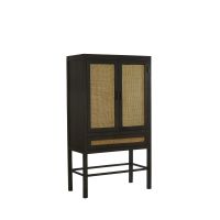 Light & Living Nipos kast met lade 90x45x160 cm - mangohout donkerbruin