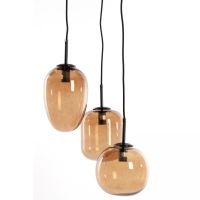 Light & Living Mezza hanglamp 3L E14 Ø30x23 cm - glas bruin