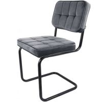 Ivy eetkamerstoel buisframe velvet van het woonmerk Kick Collection