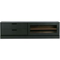 James tv-meubel noten/zwart 180cm