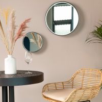 Puur Janice ronde spiegel M - zwart - OUTLET B