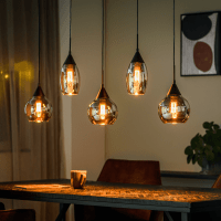 Jaxine hanglamp smoke glas 5L van het woonmerk Vurna