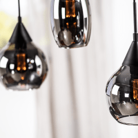 Jaxine hanglamp smoke glas 5L van het woonmerk Vurna