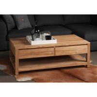 Tower Living Corona salontafel - 130 cm - bruin