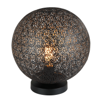 Joanne tafellamp zwart staal 1L van het woonmerk Vurna