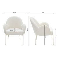 Bronx fauteuil - crème