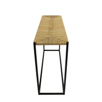 Fay industrial sidetable - zwart - gevlochten - touw