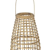 Lantaarn Anzu Naturel met LED - Set van Twee