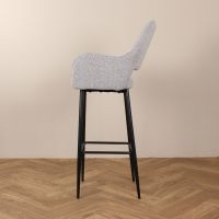 DS4U Lenon barkruk bouclé 2.0 - 75 cm  - grijs - OUTLET B