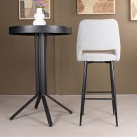 DS4U Lenon barkruk bouclé 2.0 - 75 cm  - grijs - OUTLET B