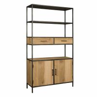 Tower Living Luna boekenkast - 115 cm - bruin