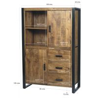 Livingfurn Wandkast Nairobi 100 cm