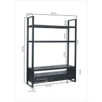 Livingfurn Norris tv-kast 150 cm - zwart
