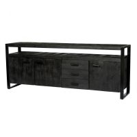 Livingfurn Norris dressoir 210 cm - zwart