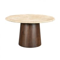 Livingfurn Valentino ronde eettafel - Ø130 cm - beige