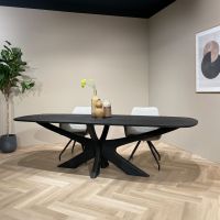 Montreaux eettafel 220cm - zwart