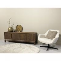 Livingfurn Cortez tv meubel 170cm - donkerbruin