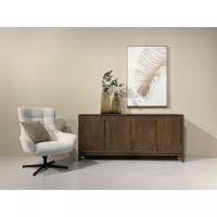 Livingfurn Cortez dressoir 190cm - donkerbruin